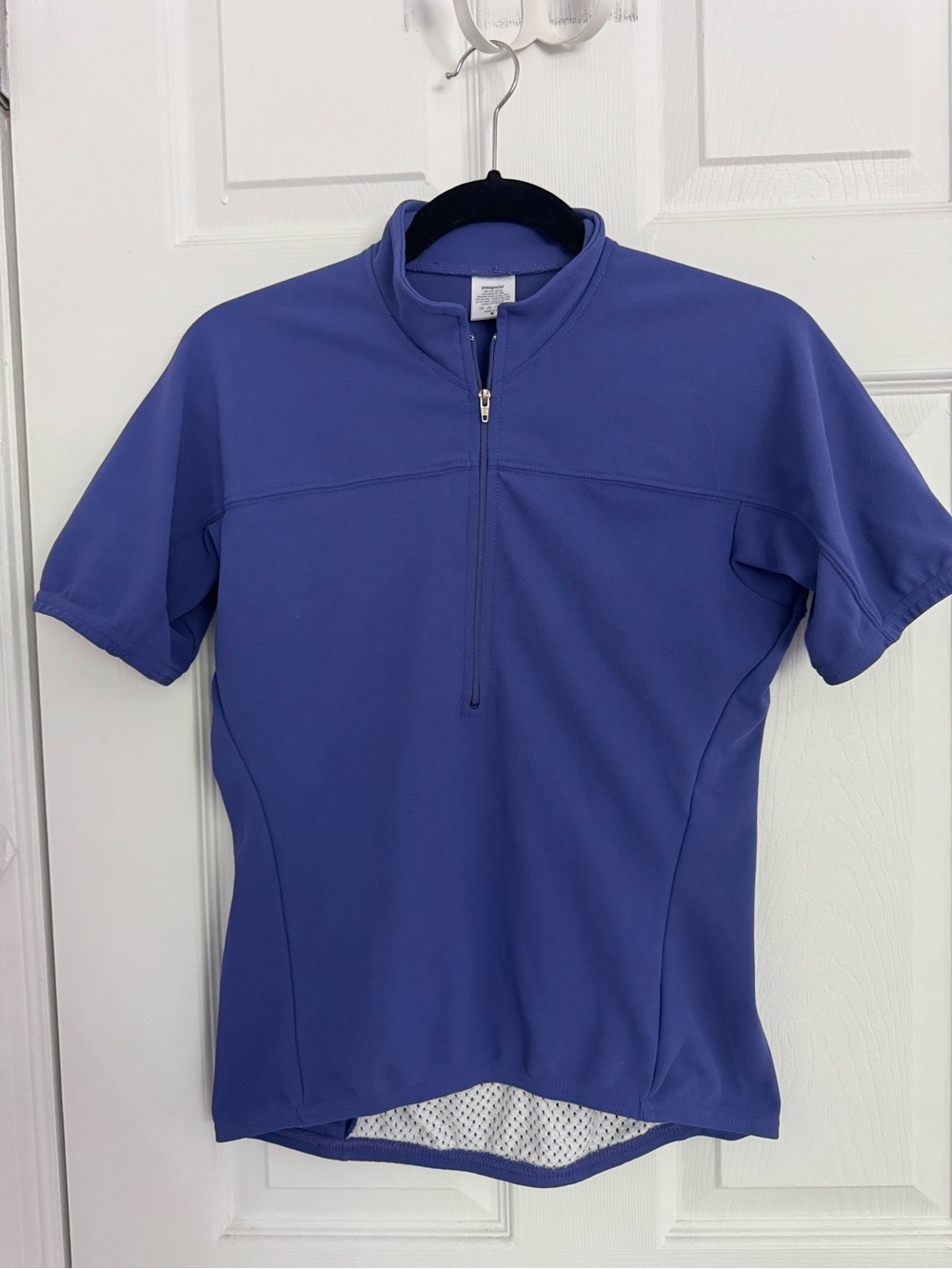 Patagonia Cycling Jersey Purple Short-Sleeve Quarter-Zip Active Top